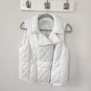 Liz Claiborne White Vest, M